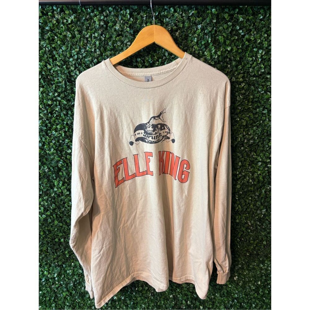Elle King t tee shirt women XL Drunk 2022 long sleeve concert music artist